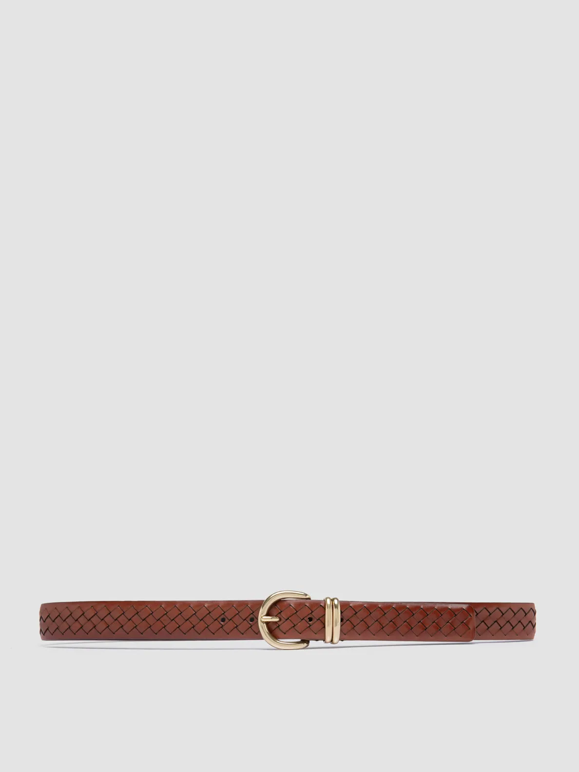 OC STRIP 46 - Brown Leather Belt,Women