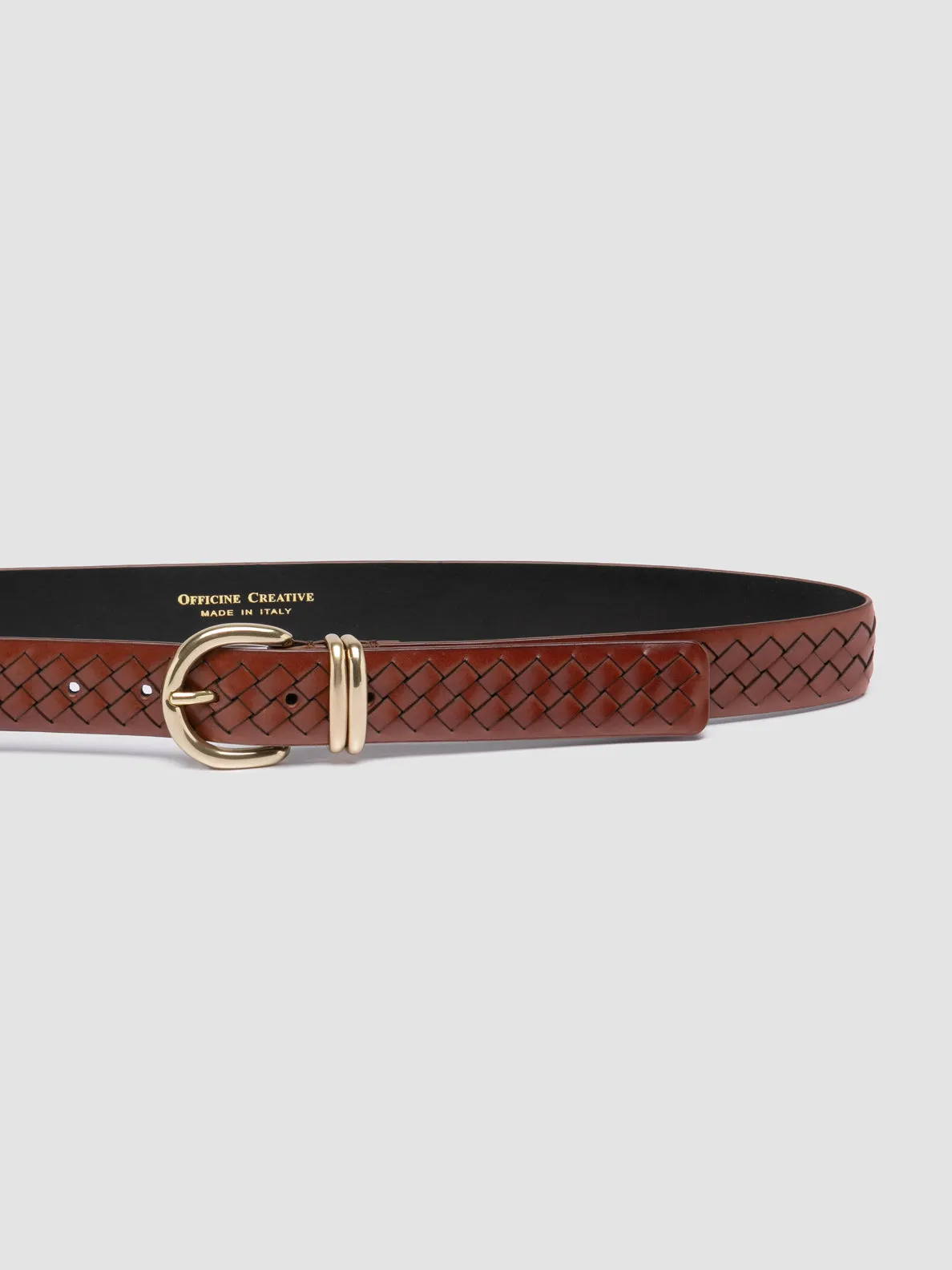 OC STRIP 46 - Brown Leather Belt,Women