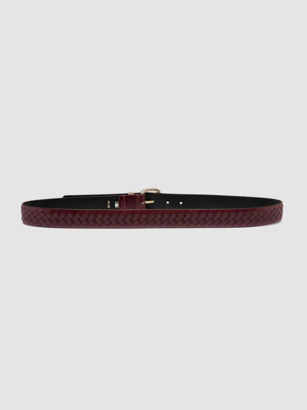 OC STRIP 46 - Burgundy Leather Belt,Women