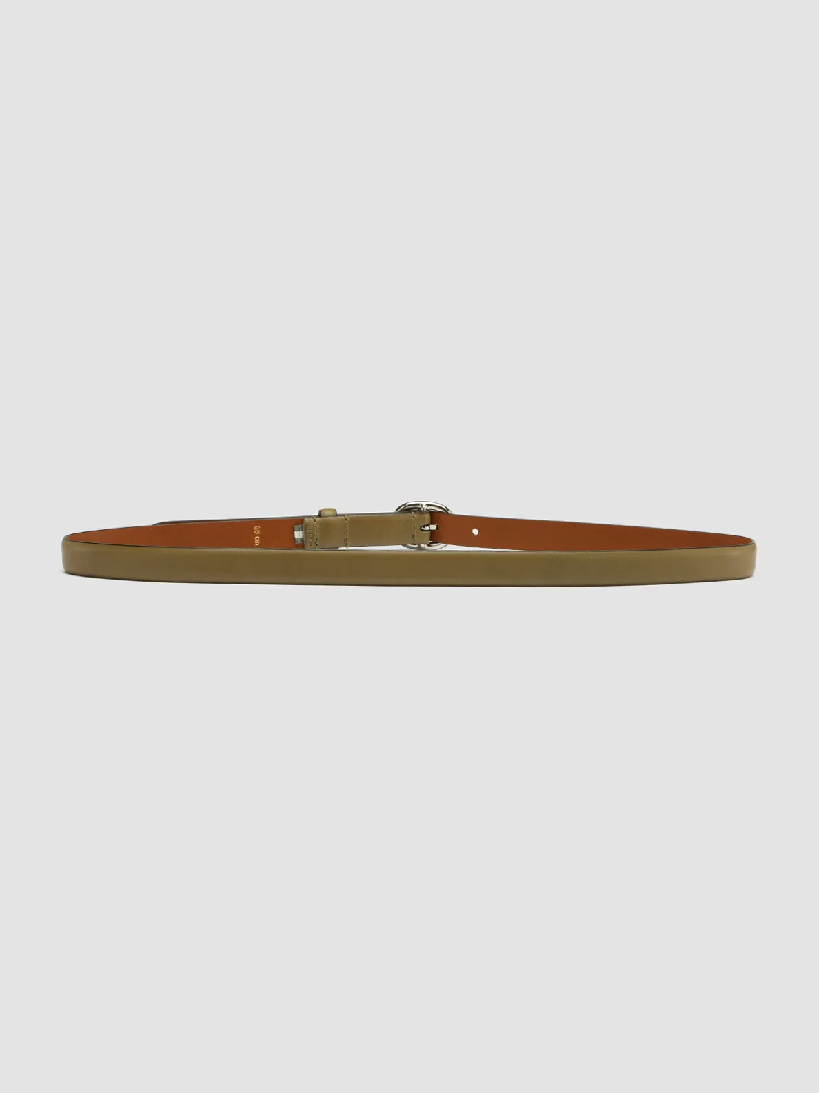 OC STRIP 56 - Green Leather Belt,Women