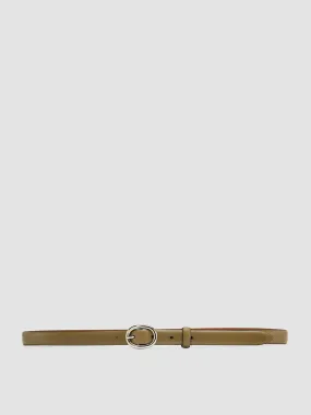 OC STRIP 56 - Green Leather Belt,Women