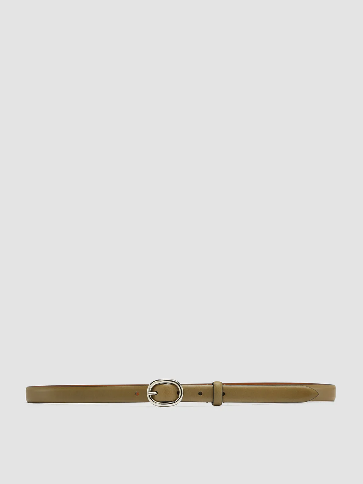 OC STRIP 56 - Green Leather Belt,Women
