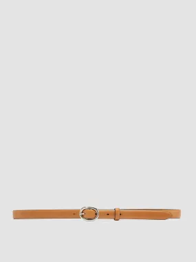 OC STRIP 56 - Taupe Leather Belt,Women