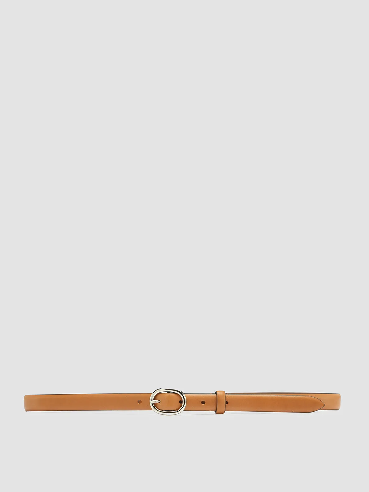 OC STRIP 56 - Taupe Leather Belt,Women