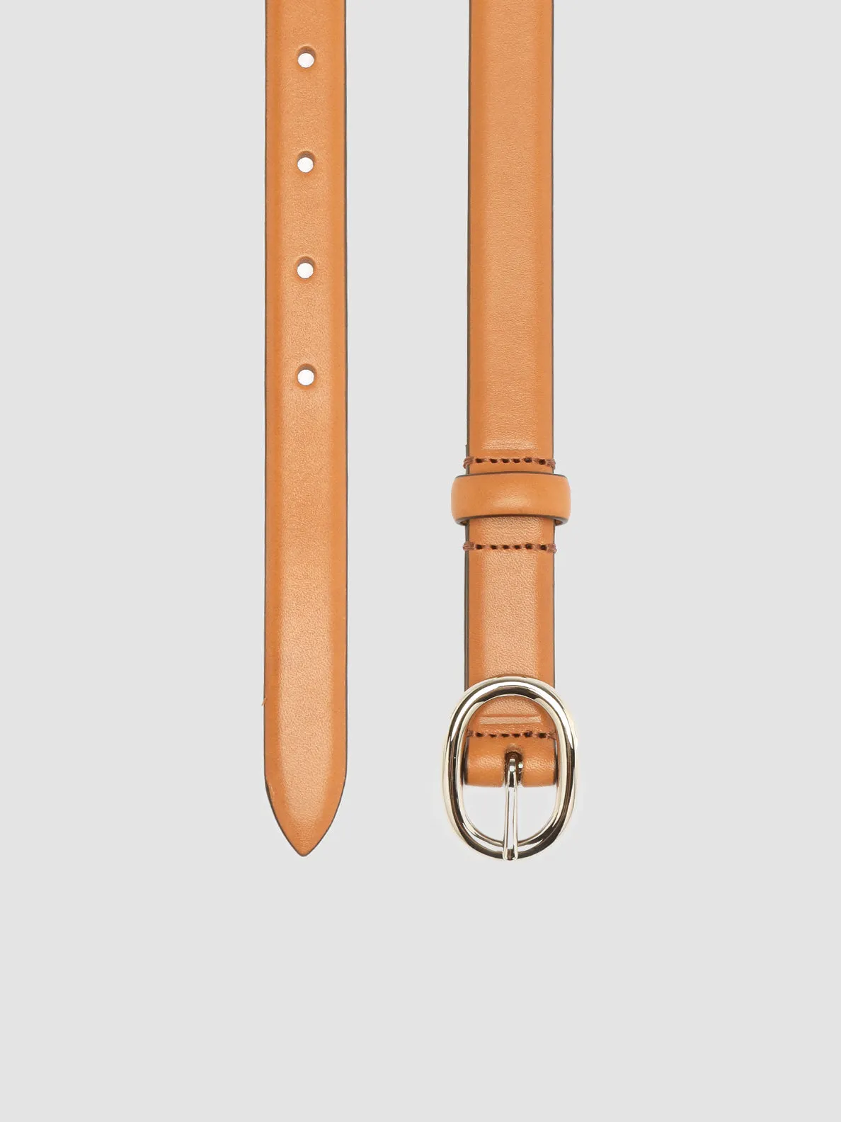OC STRIP 56 - Taupe Leather Belt,Women