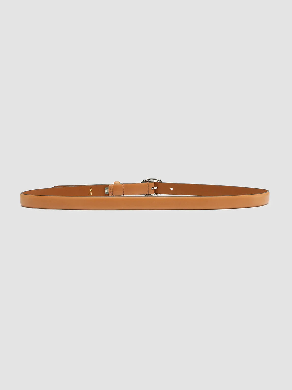 OC STRIP 56 - Taupe Leather Belt,Women
