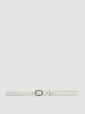 OC STRIP 56 - White Leather Belt,Women