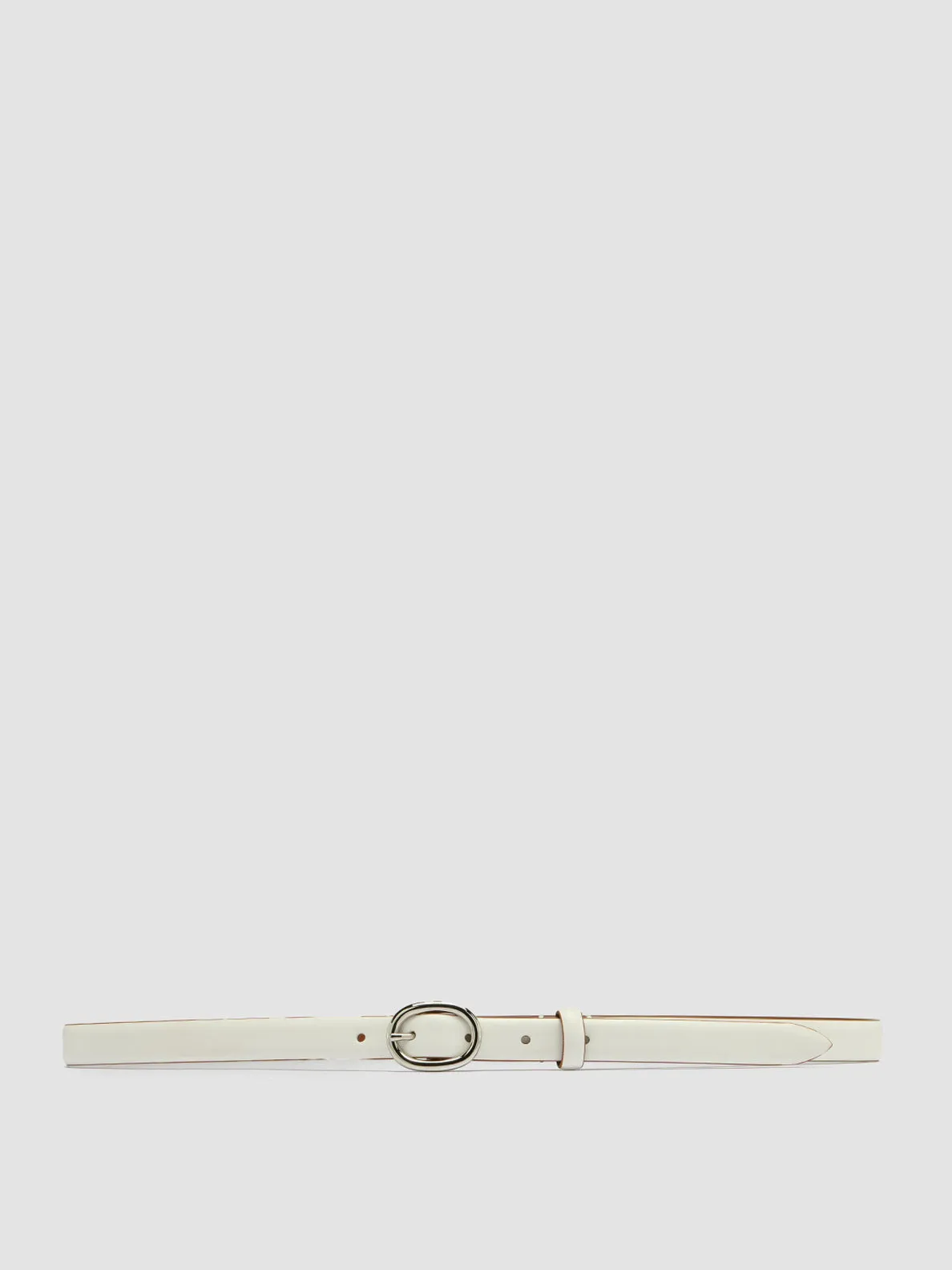 OC STRIP 56 - White Leather Belt,Women