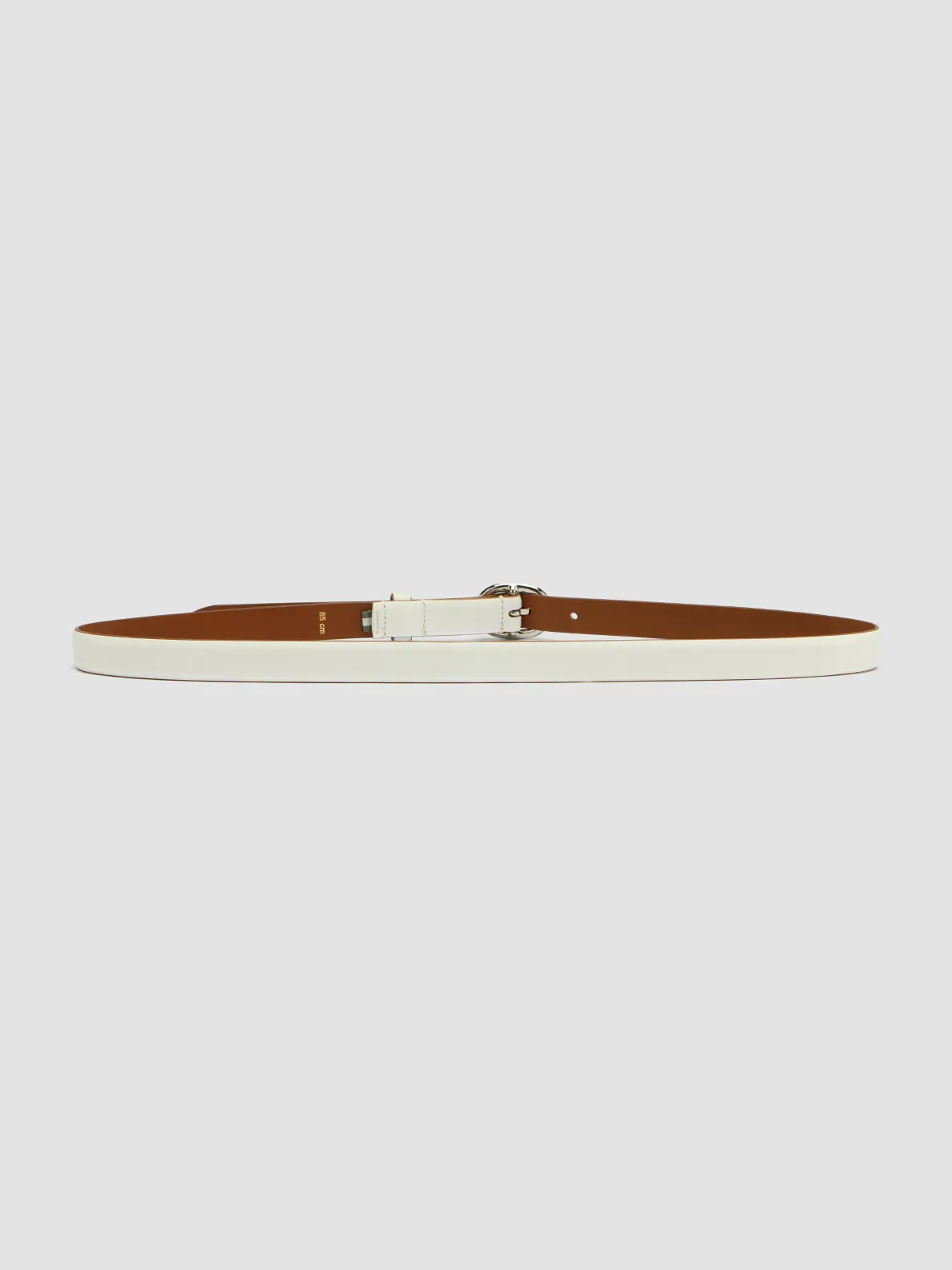 OC STRIP 56 - White Leather Belt,Women
