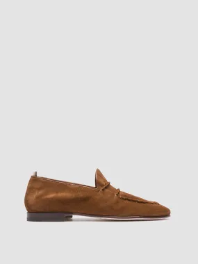 OLIVER 001 - Brown Suede Venetian Loafers,Men