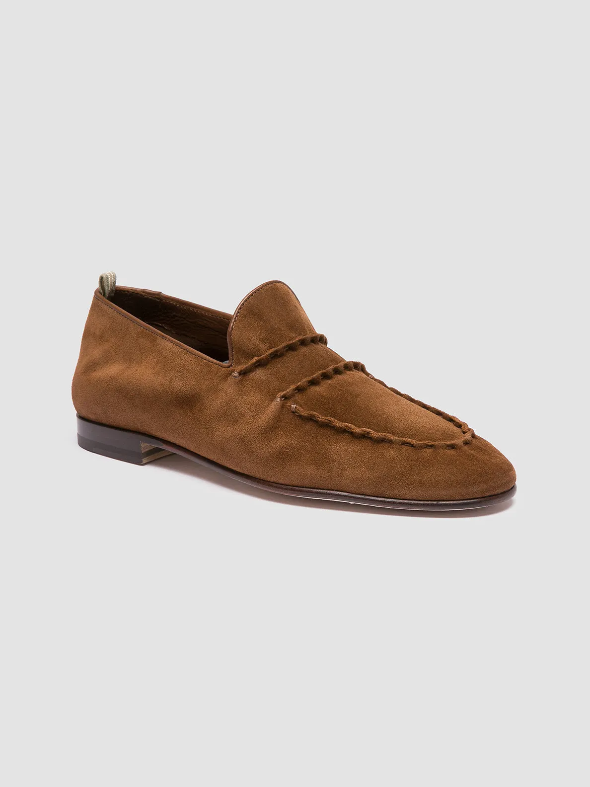 OLIVER 001 - Brown Suede Venetian Loafers,Men