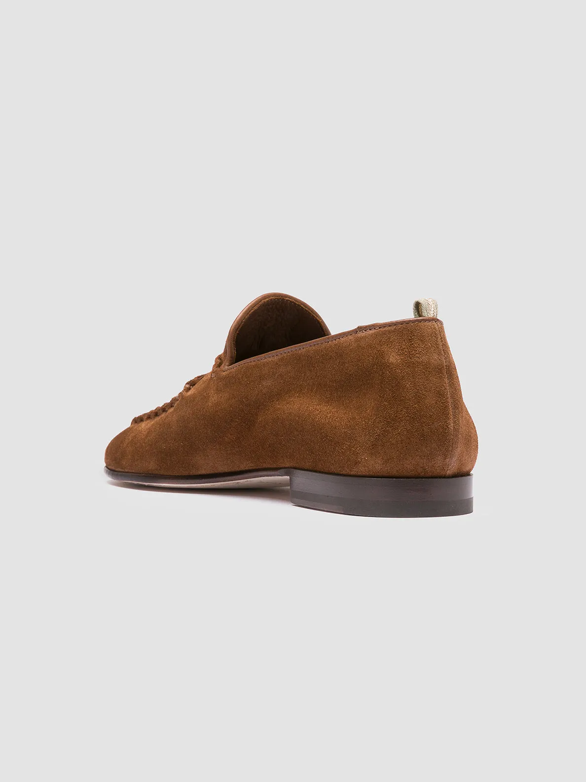 OLIVER 001 - Brown Suede Venetian Loafers,Men