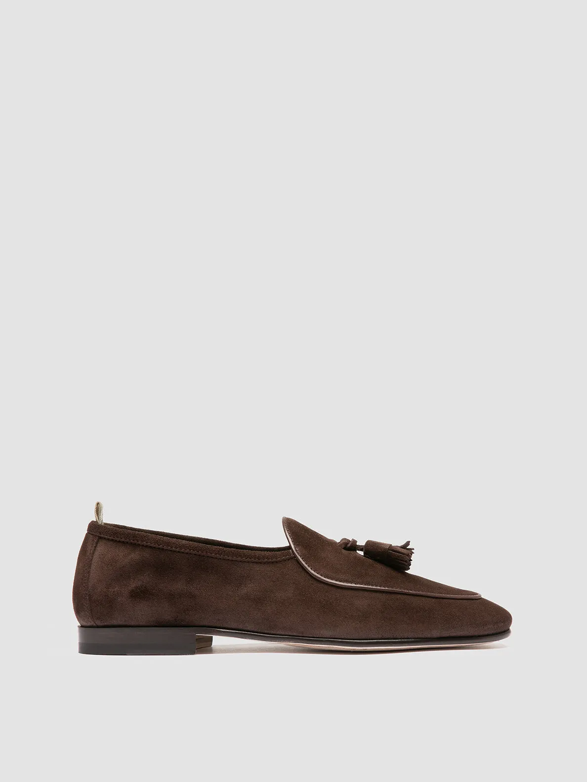 OLIVER 003 - Brown Suede Tassel Loafers,Men