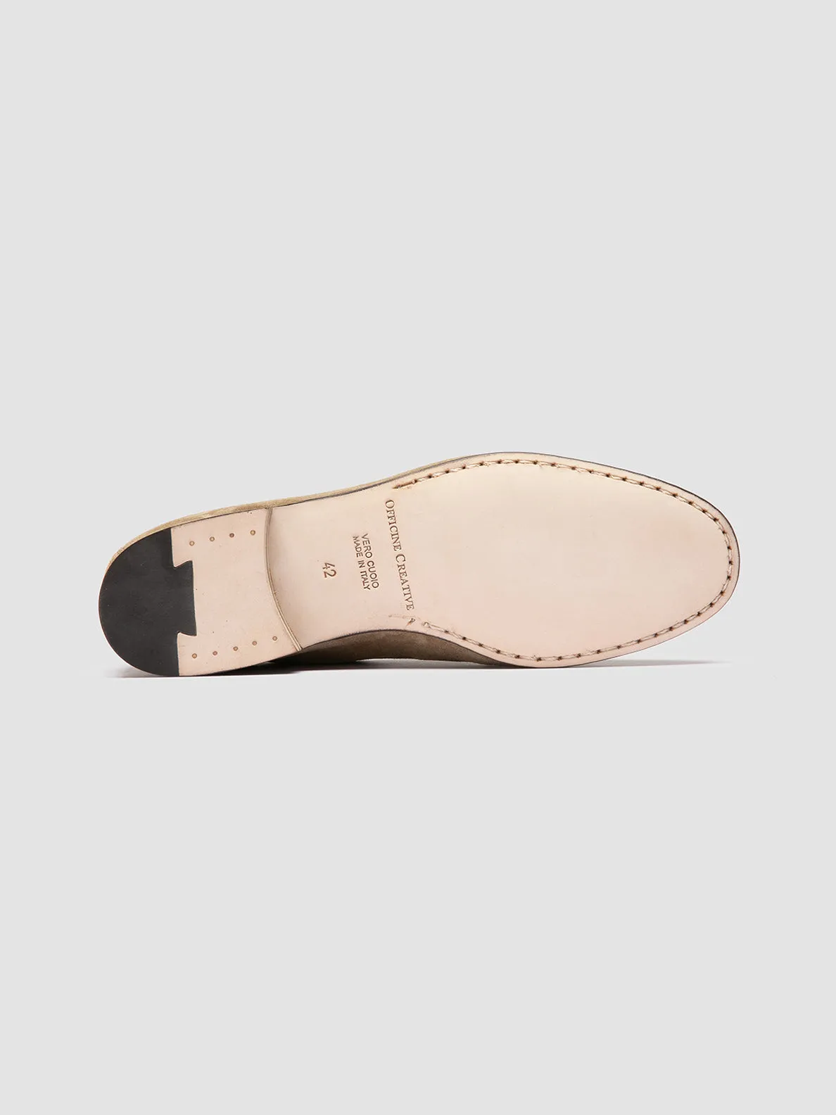 OLIVER 003 - Taupe Suede Tassel Loafers,Men