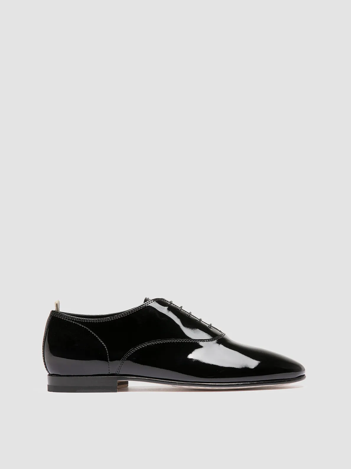 OLIVER 005 - Black Leather Oxford Shoes,Men Derby Shoes