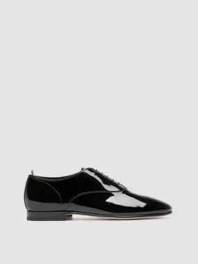 OLIVER 005 - Black Leather Oxford Shoes,Men Derby Shoes