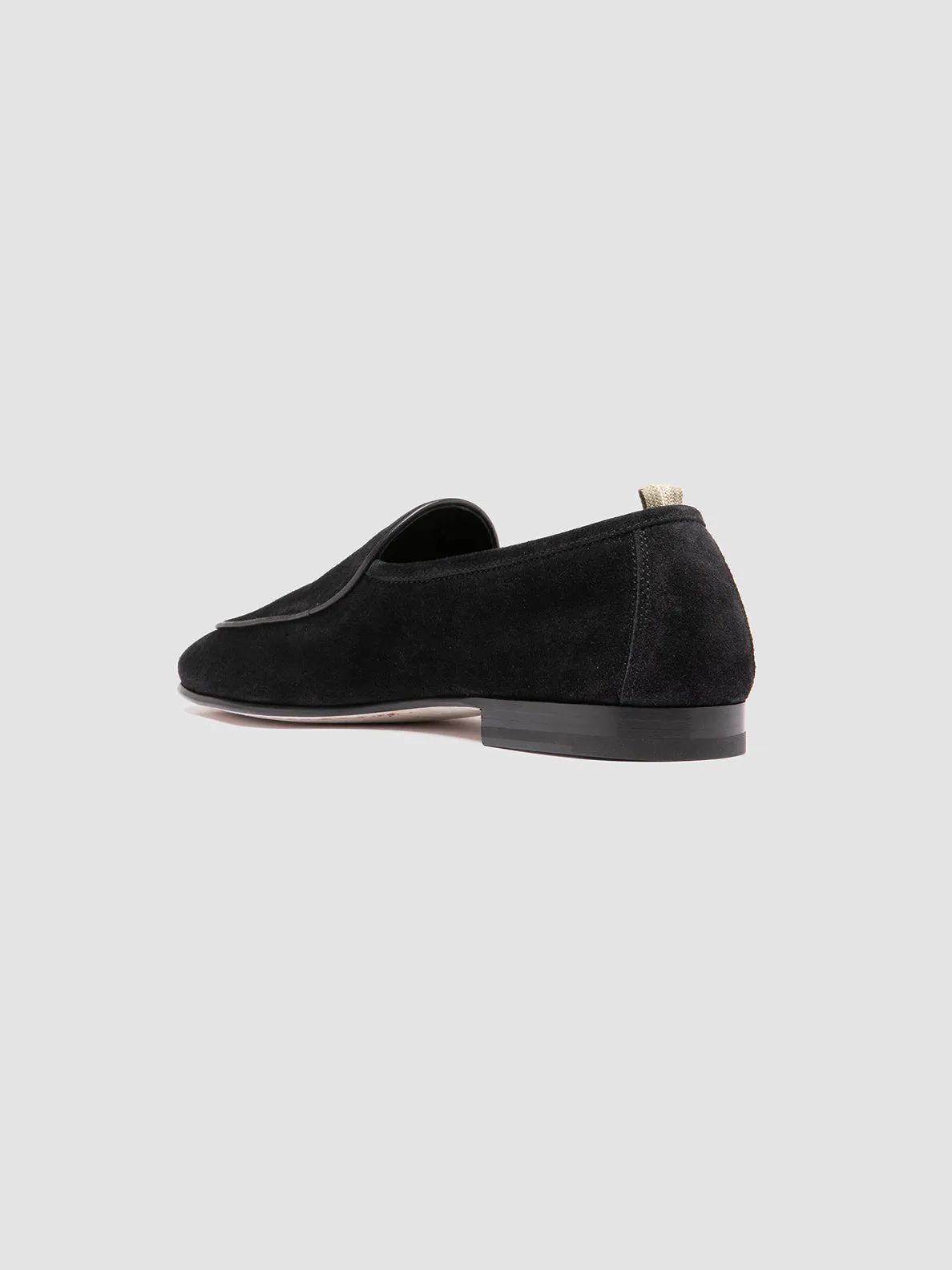 OLIVER 006 - Black Suede Venetian Loafers,Men