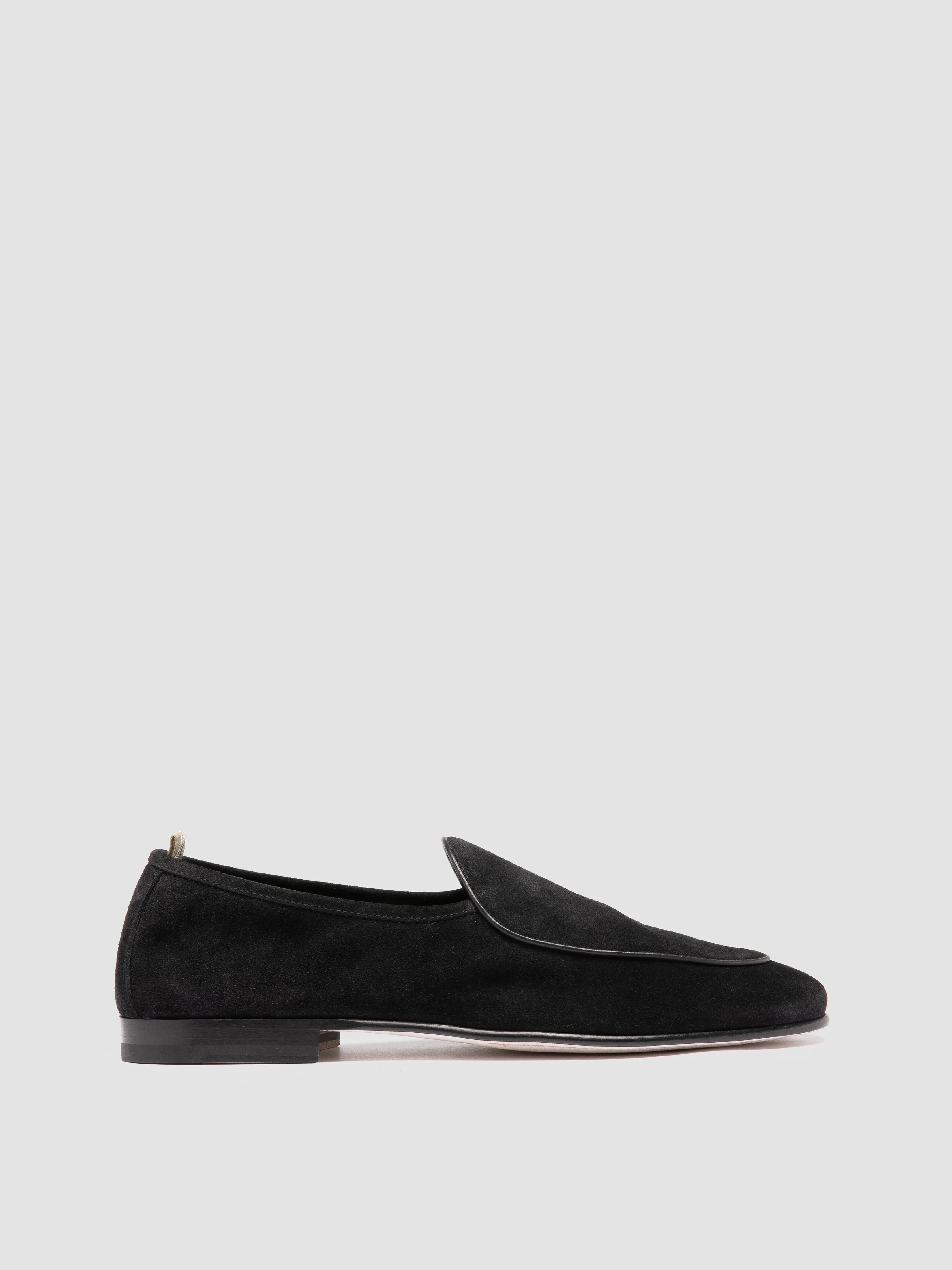 OLIVER 006 - Black Suede Venetian Loafers,Men