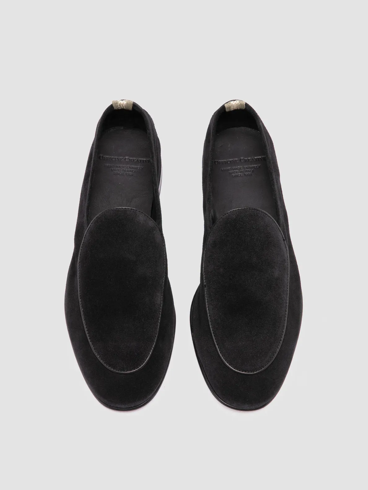 OLIVER 006 - Black Suede Venetian Loafers,Men