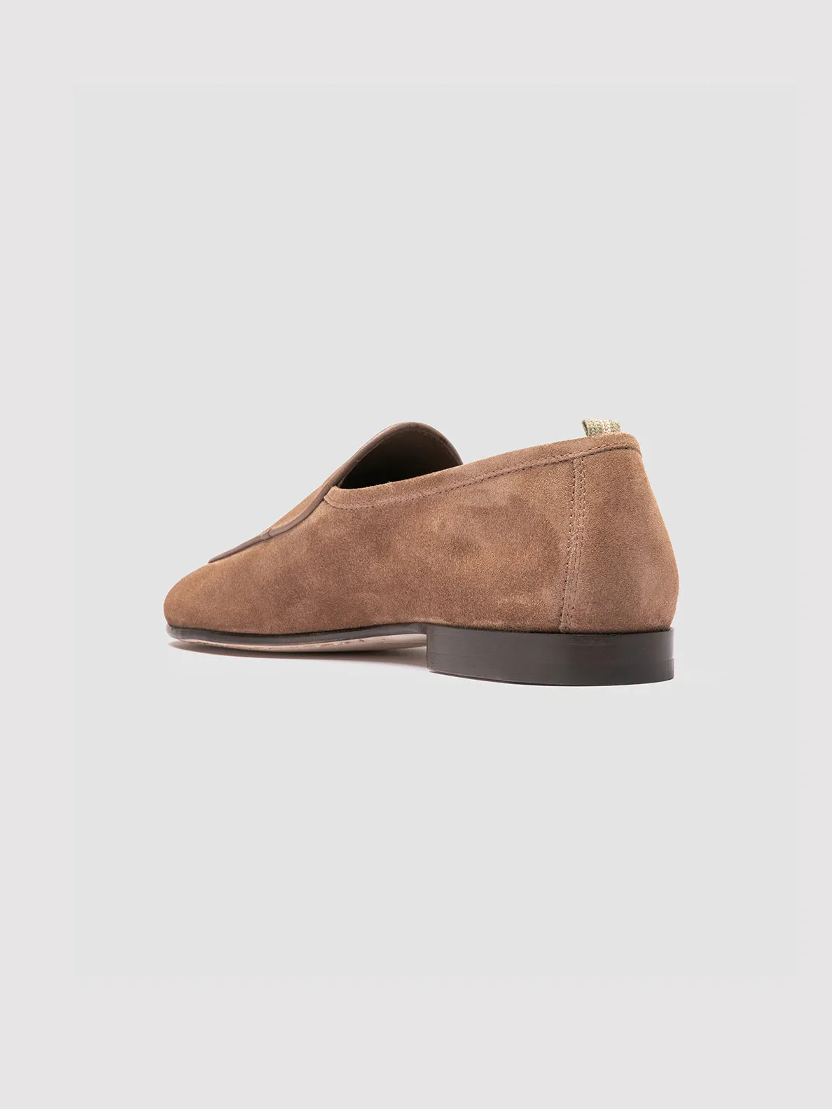 OLIVER 006 - Taupe Suede Venetian Loafers,Men