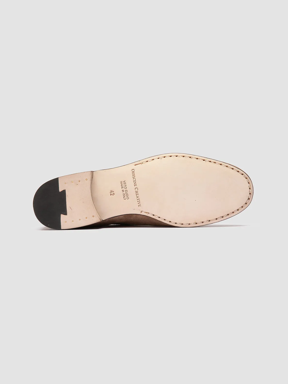 OLIVER 006 - Taupe Suede Venetian Loafers,Men