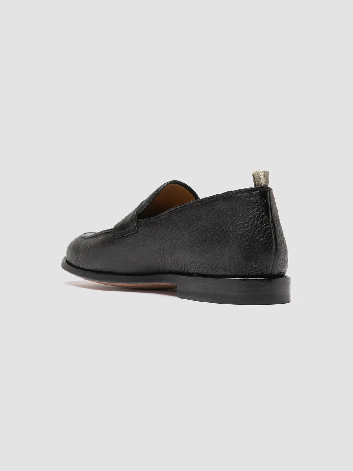 OPERA 001 - Black Leather Penny Loafers,Men