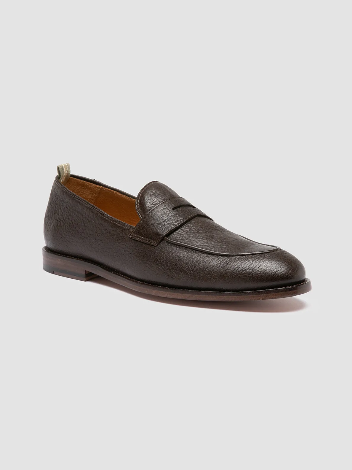 OPERA 001 - Brown Leather Penny Loafers,Men