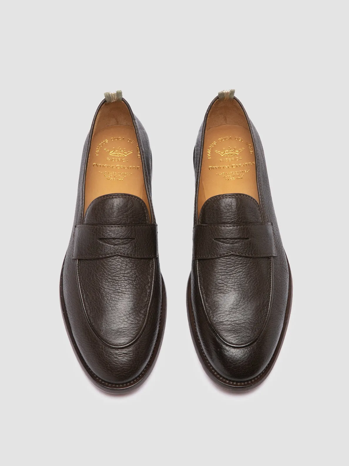 OPERA 001 - Brown Leather Penny Loafers,Men