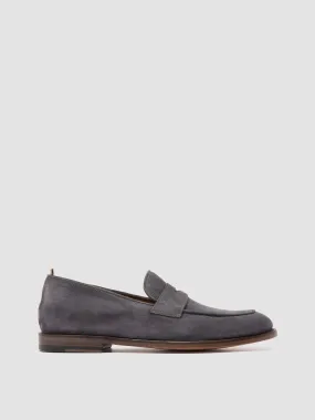 OPERA 001 - Grey Suede Penny Loafers,Men
