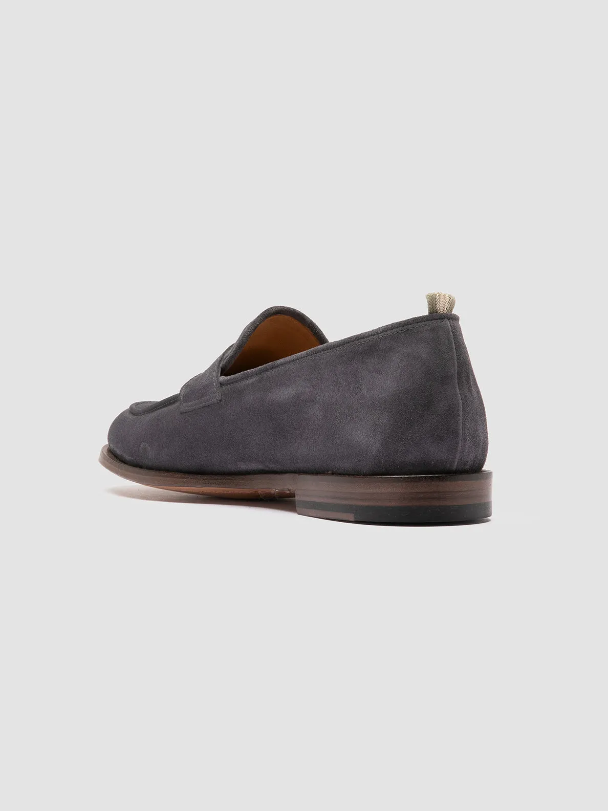 OPERA 001 - Grey Suede Penny Loafers,Men