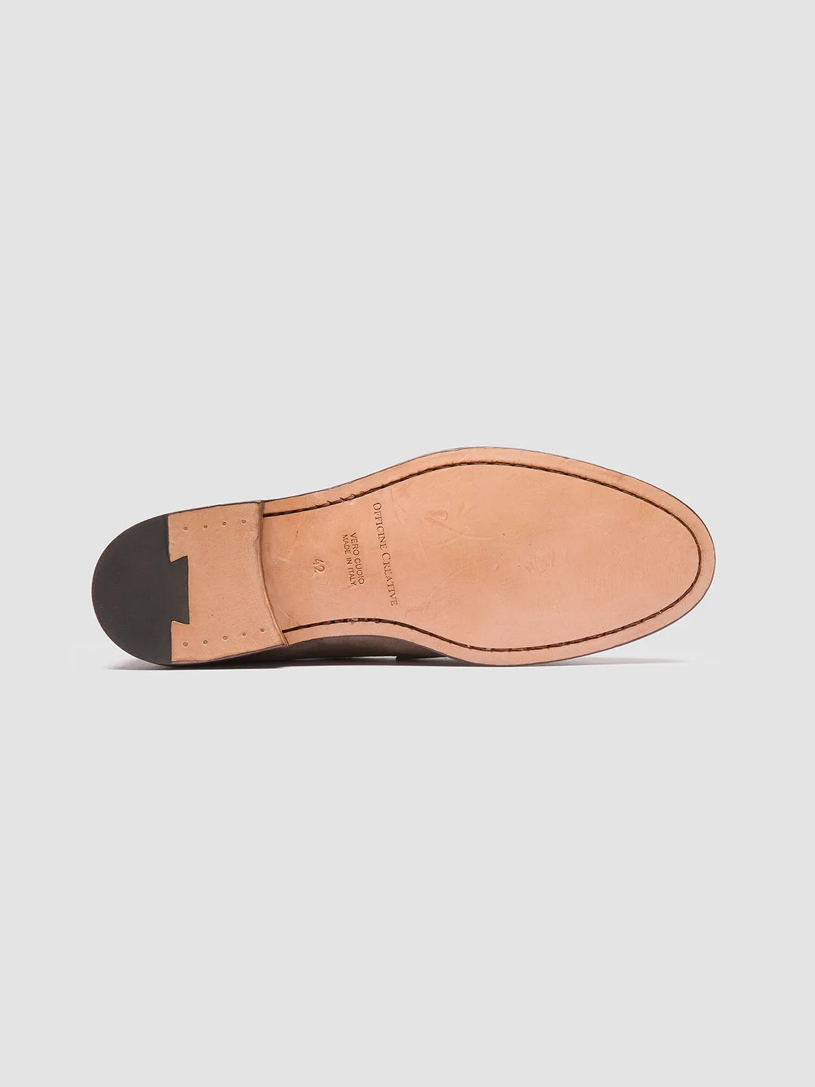 OPERA 001 - Taupe Suede Penny Loafers,Men