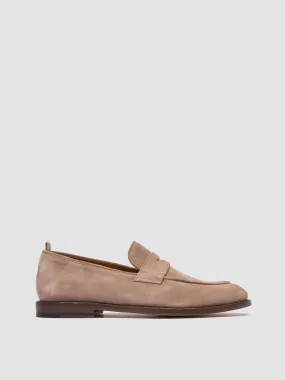 OPERA 001 - Taupe Suede Penny Loafers,Men