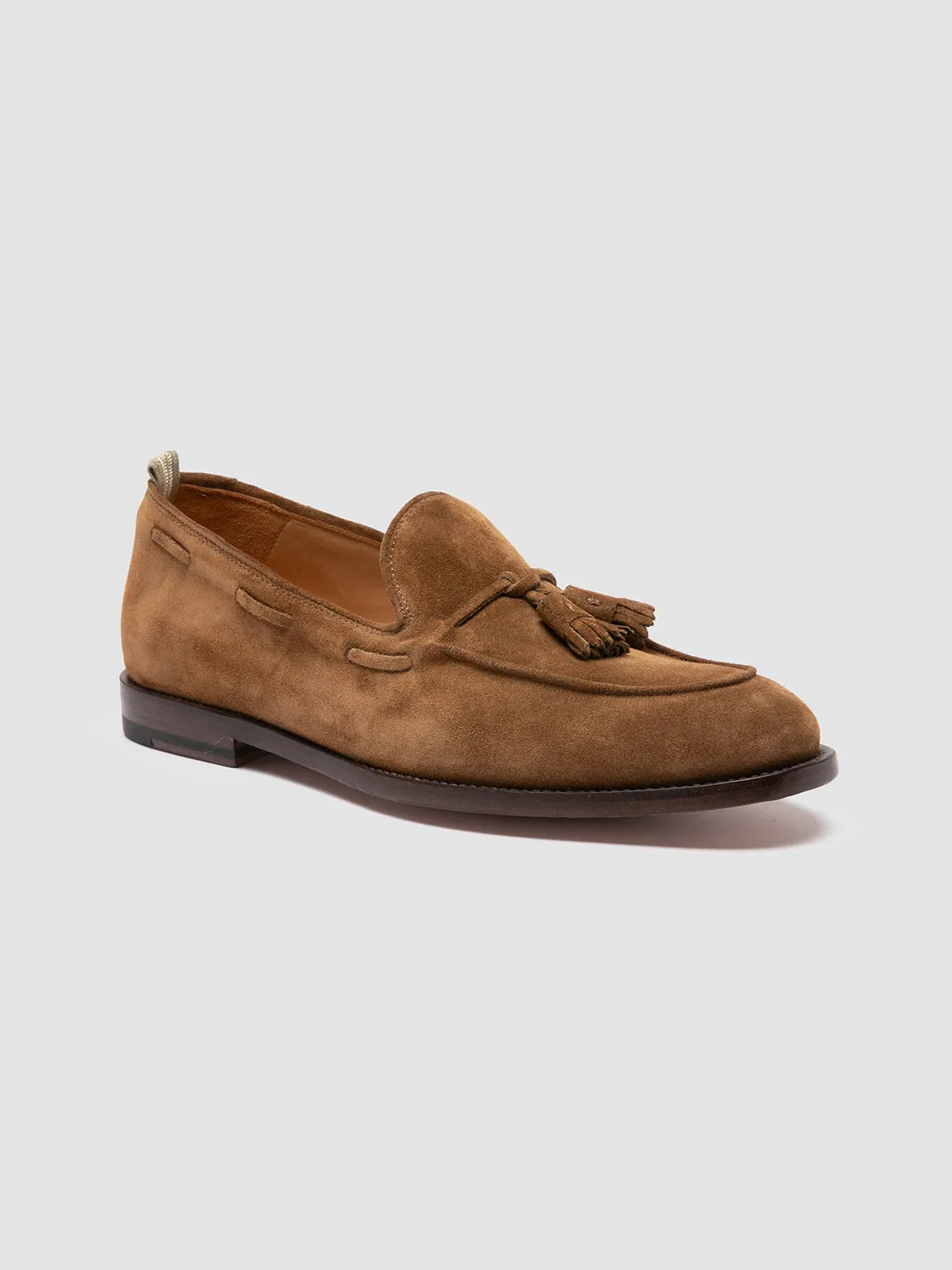 OPERA 002 - Brown Suede Tassel Loafers,Men