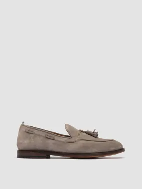 OPERA 002 - Grey Suede Tassel Loafers,Men