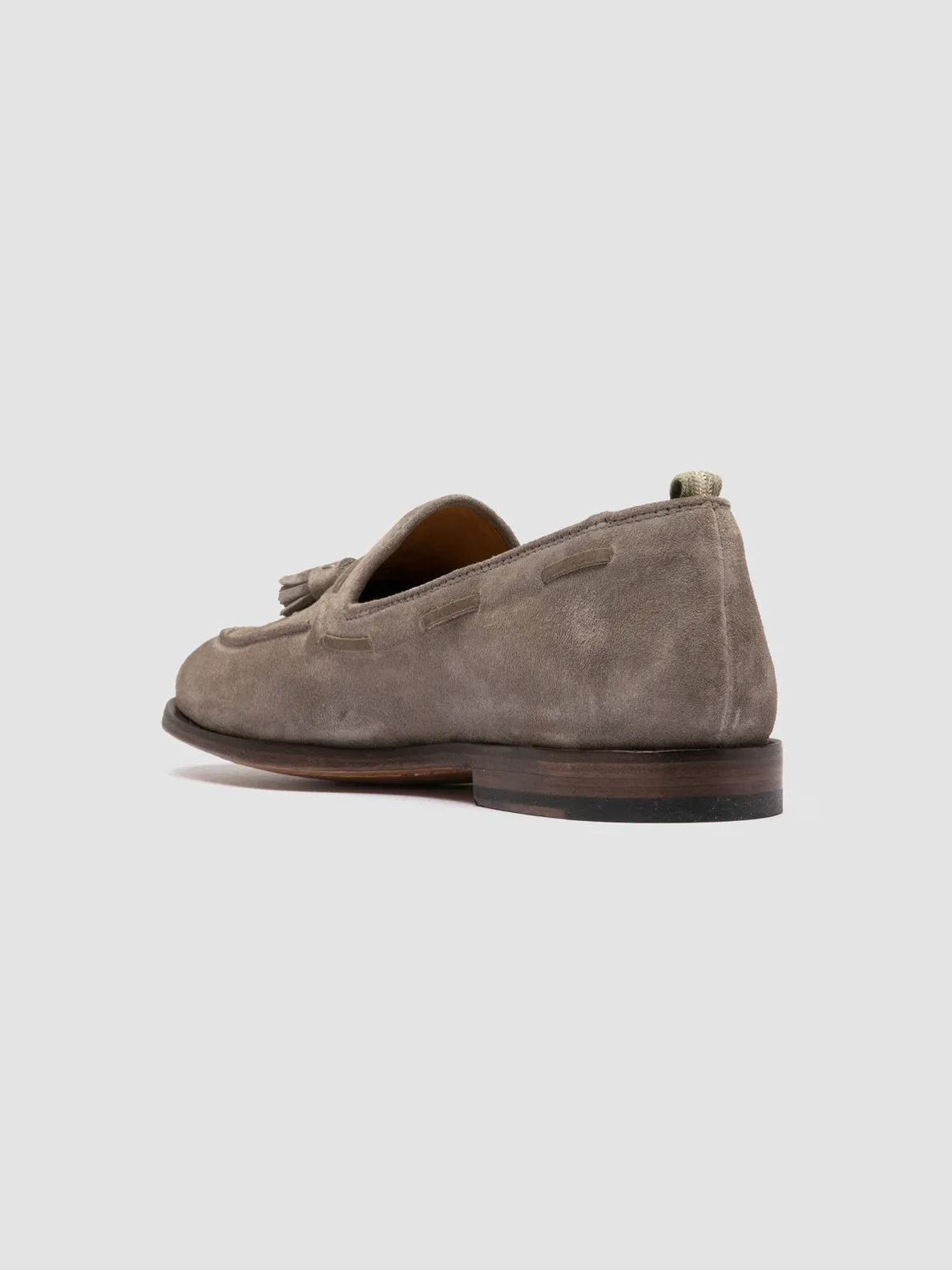 OPERA 002 - Grey Suede Tassel Loafers,Men