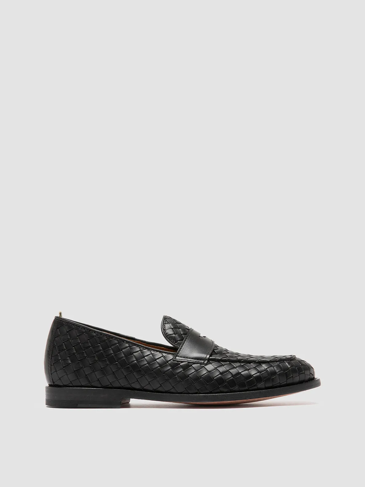 OPERA 003 - Black Leather Penny Loafers,Men