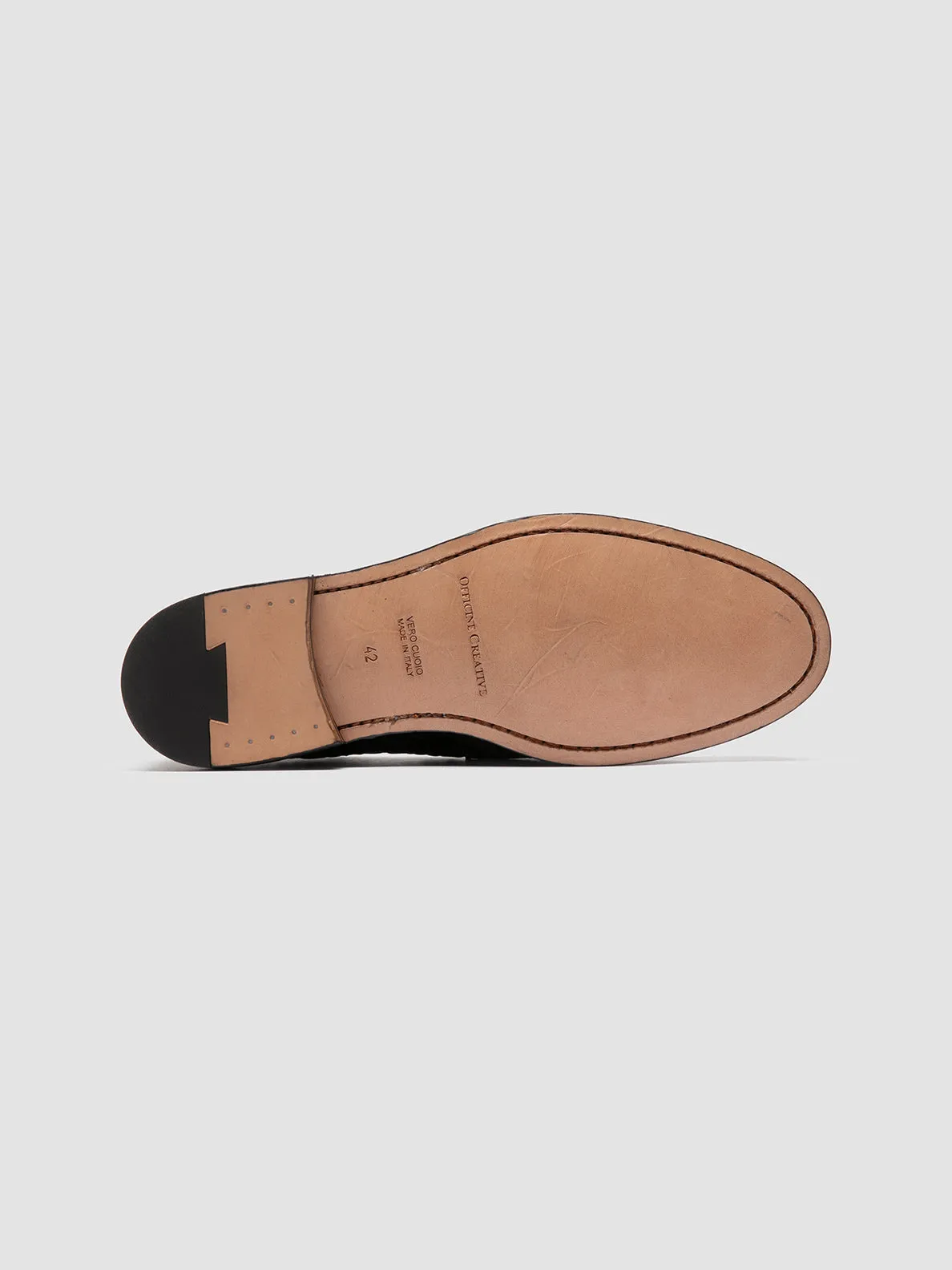 OPERA 003 - Black Leather Penny Loafers,Men