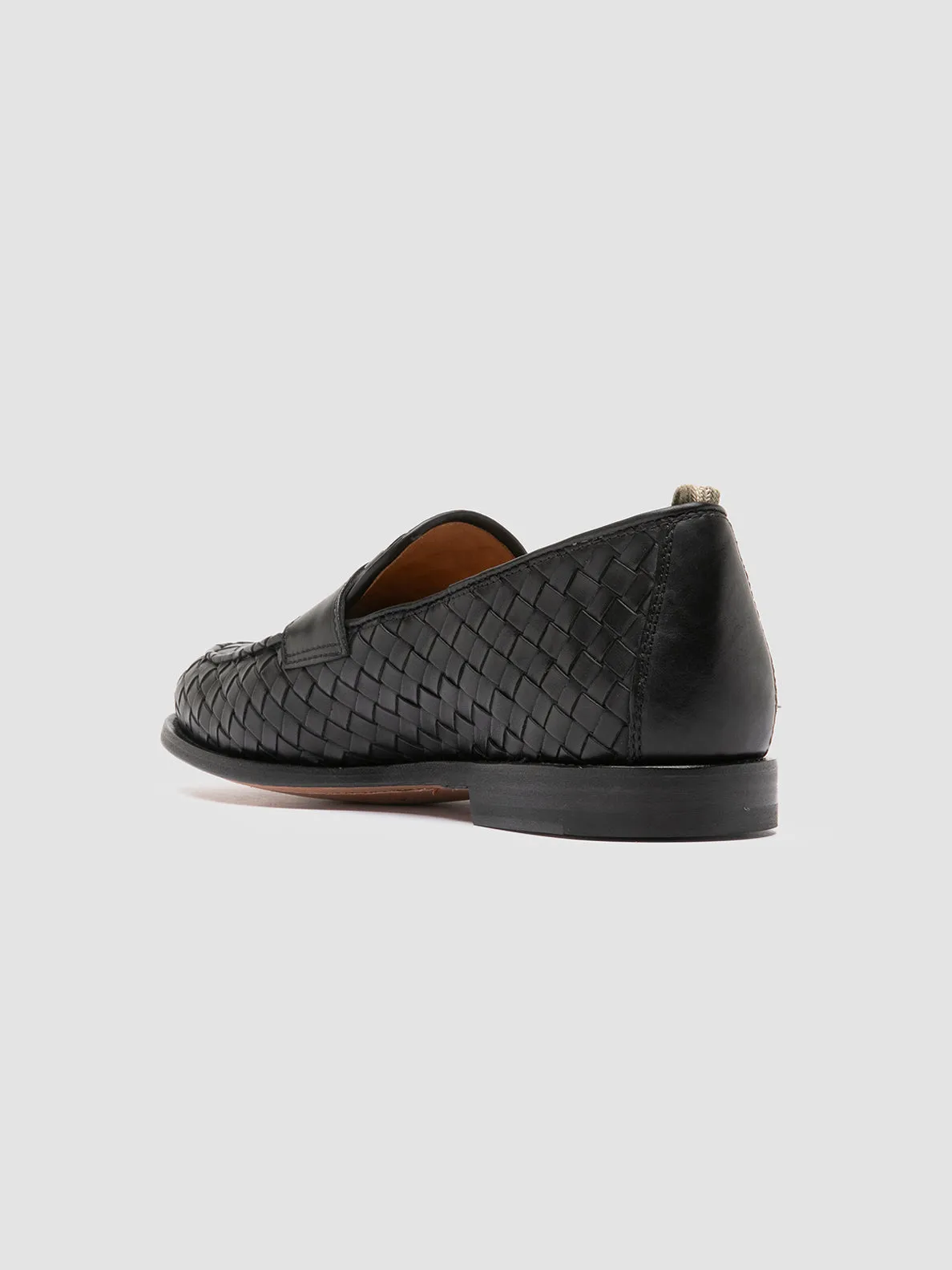 OPERA 003 - Black Leather Penny Loafers,Men