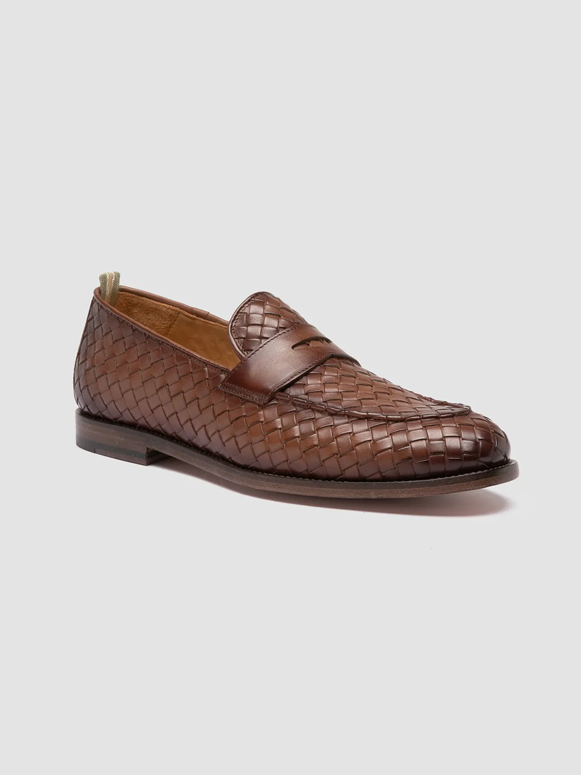 OPERA 003 - Brown Leather Penny Loafers,Men