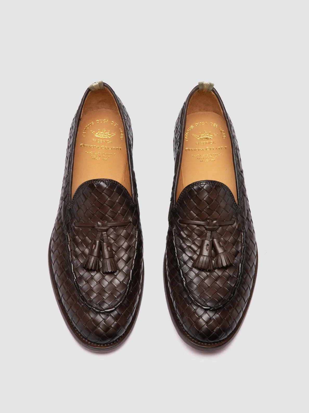 OPERA 004 - Brown Leather Tassel Loafers,Men