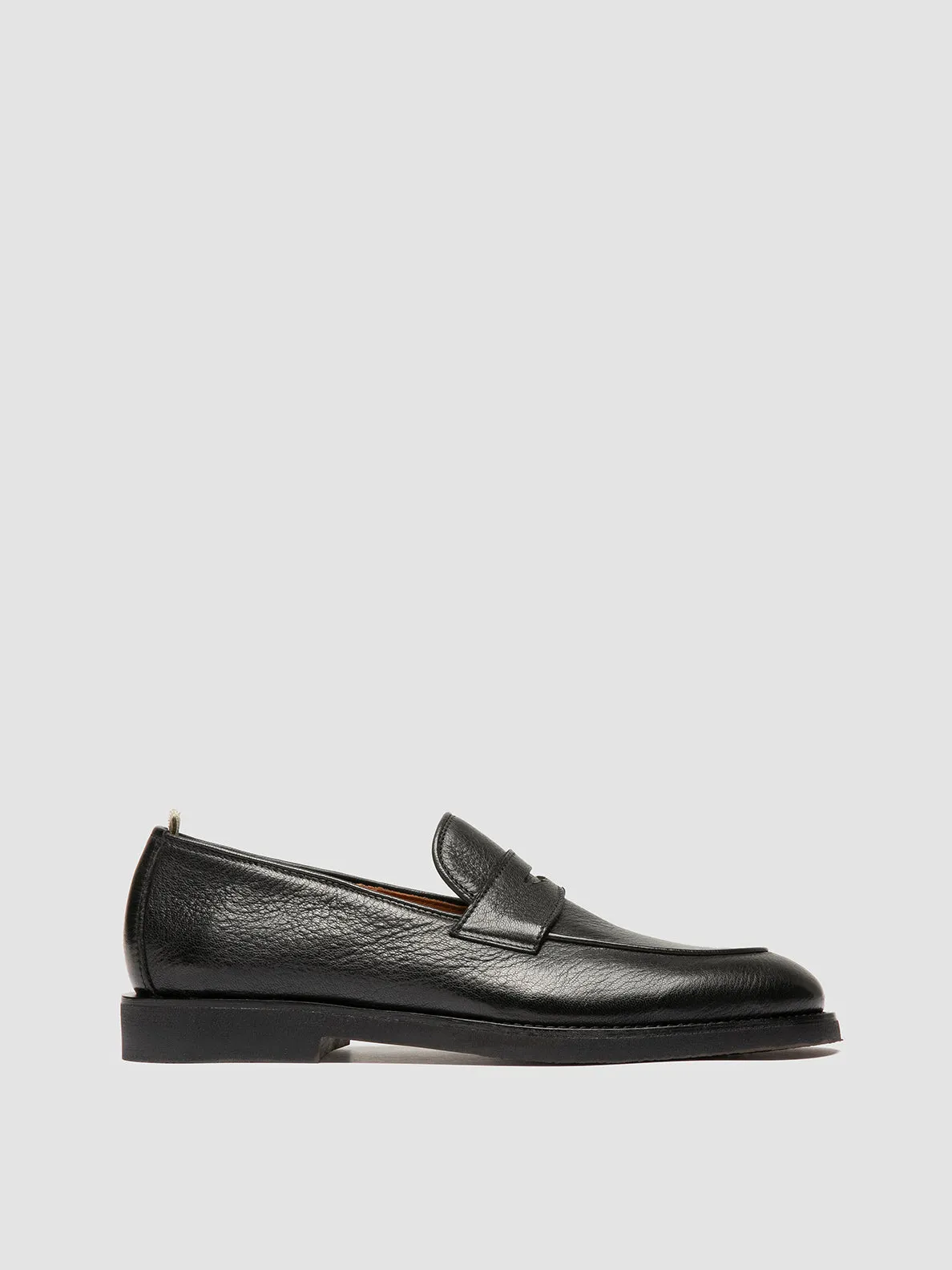 OPERA FLEXI 101 - Black Leather Penny Loafers,Men