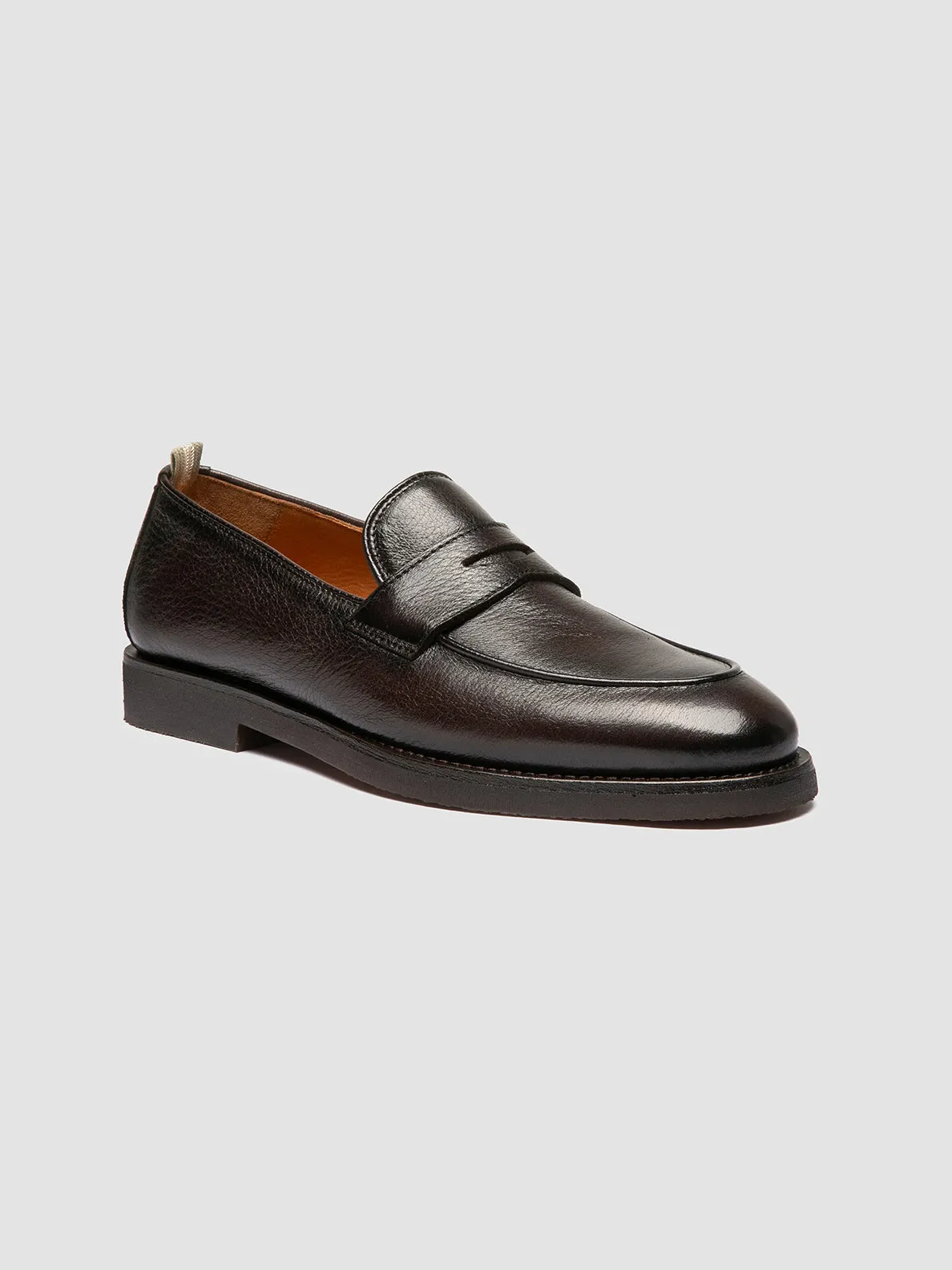 OPERA FLEXI 101 - Brown Leather Penny Loafers,Men