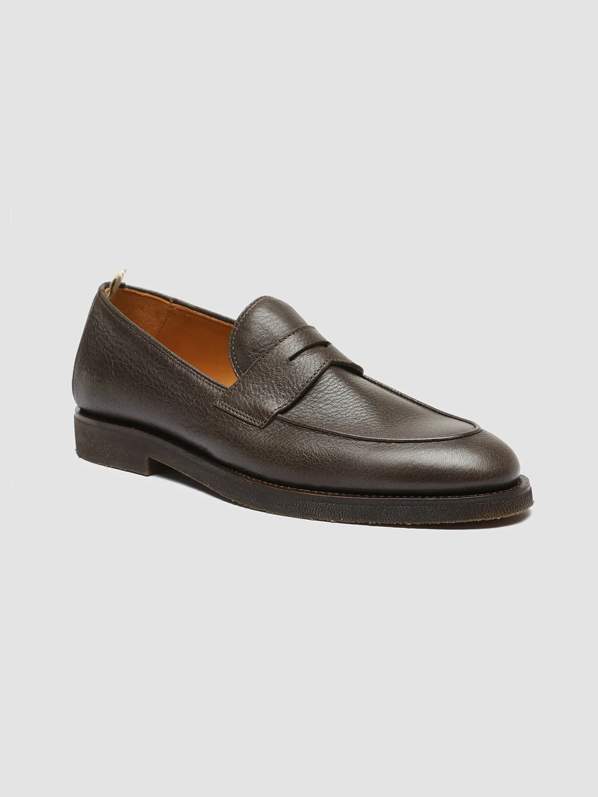 OPERA FLEXI 101 - Brown Leather Penny Loafers,Men