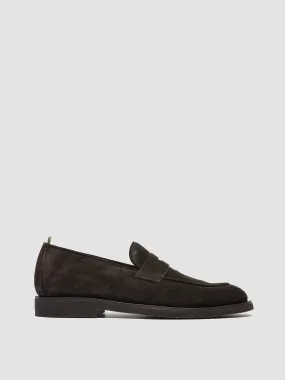 OPERA FLEXI 101 - Brown Suede Penny Loafers,Men