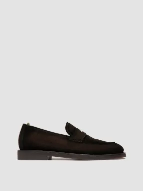 OPERA FLEXI 101 - Brown Suede Penny Loafers,Men