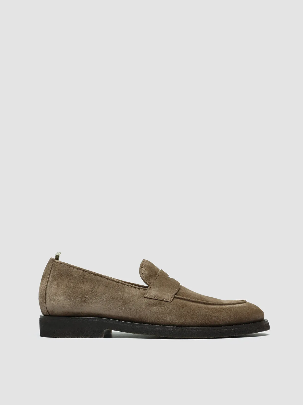 OPERA FLEXI 101 - Taupe Suede Penny Loafers,Men