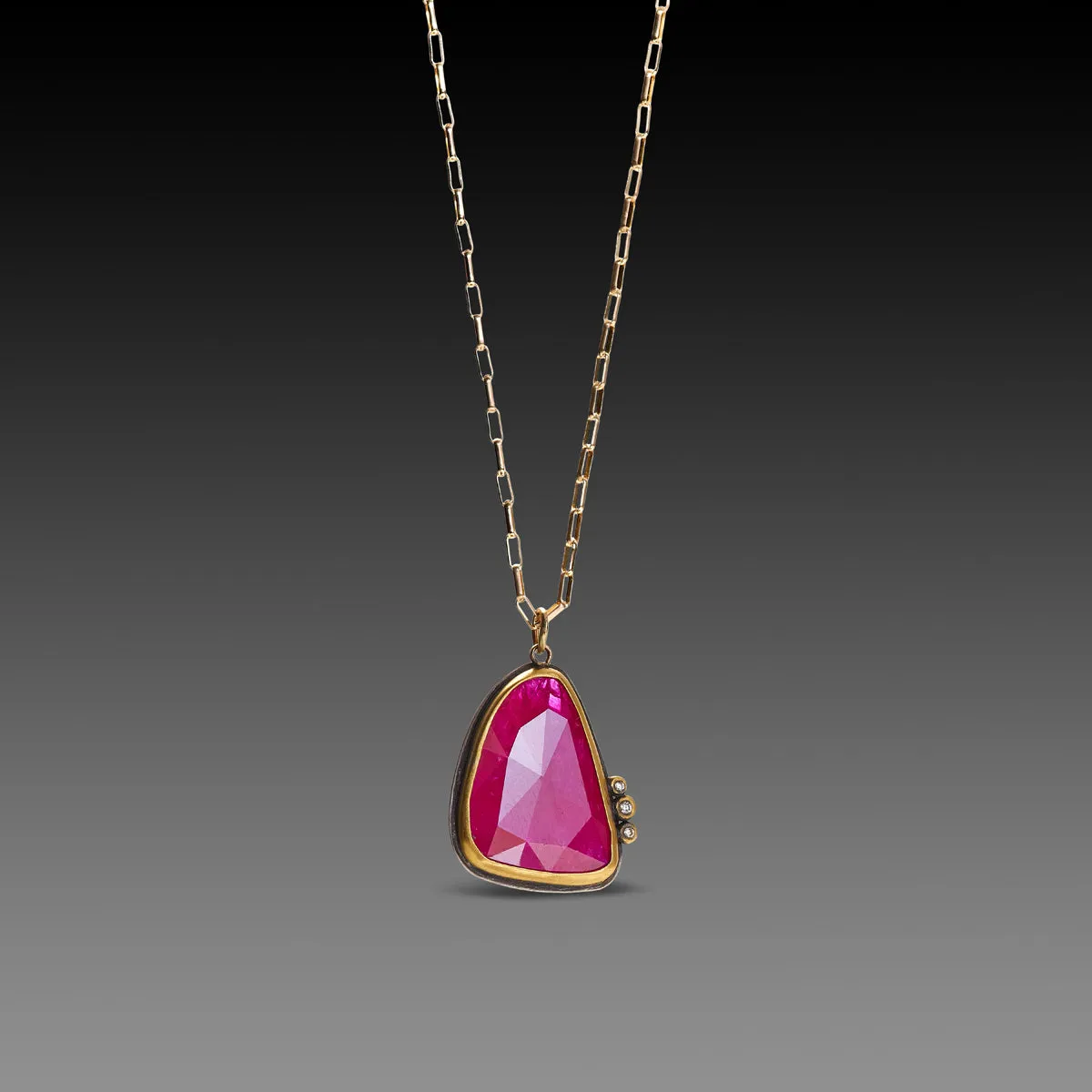 Organic Ruby Necklace,Jewelry Delicate & Elegant