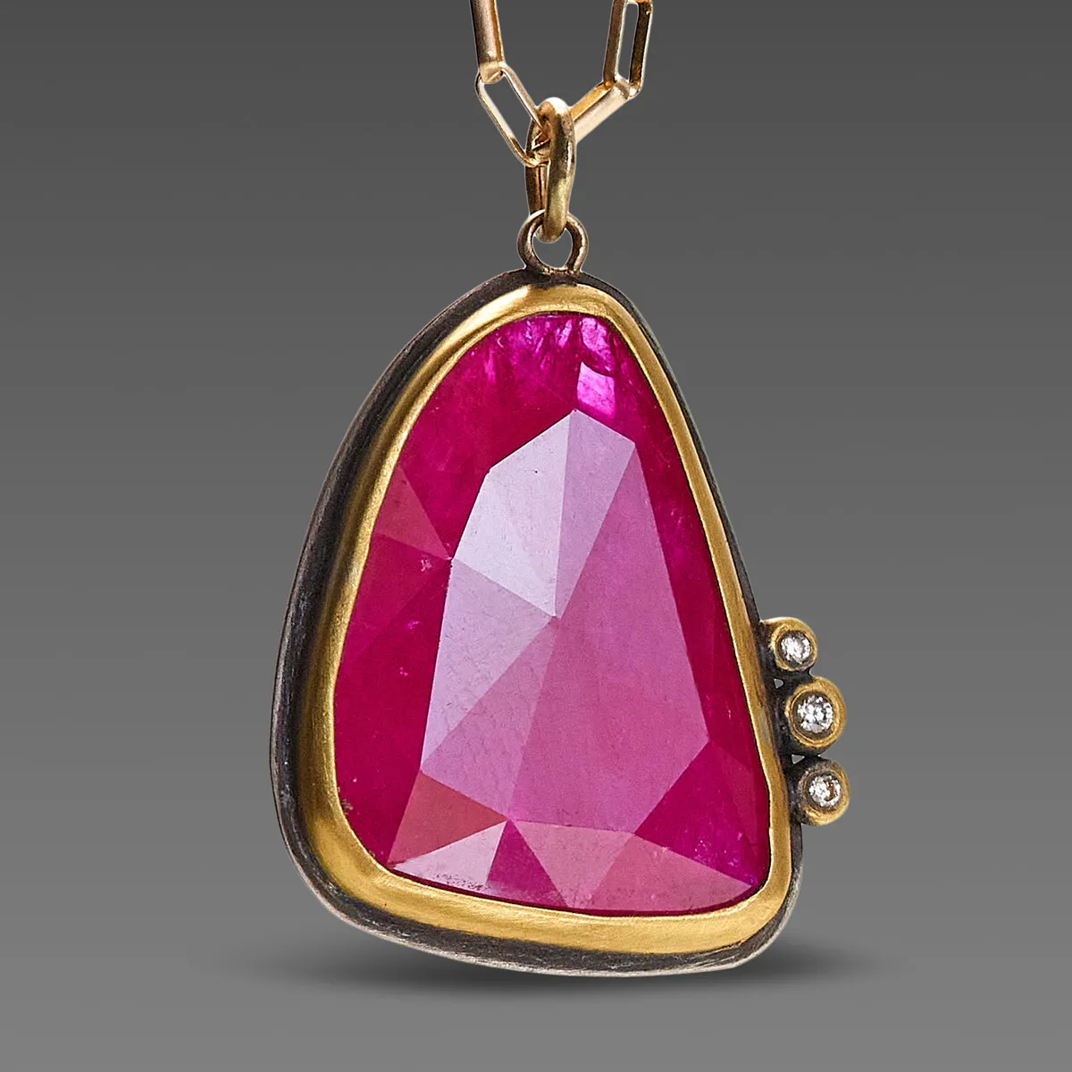 Organic Ruby Necklace,Jewelry Delicate & Elegant