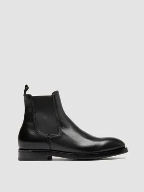 ORTEGA 003 - Black Leather Chelsea Boots,Men Boots