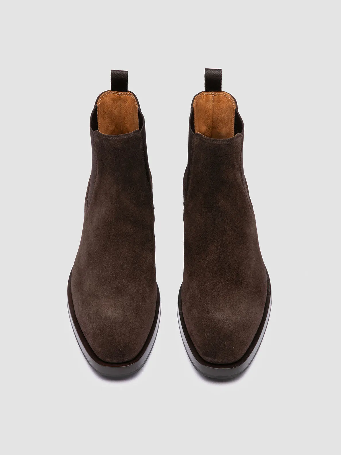 ORTEGA 003 - Brown Suede Chelsea Boots,Men Boots